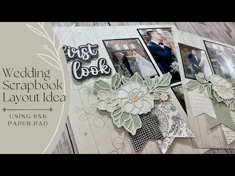 Wedding White, wedding scrapbook paper (Stamping Station)