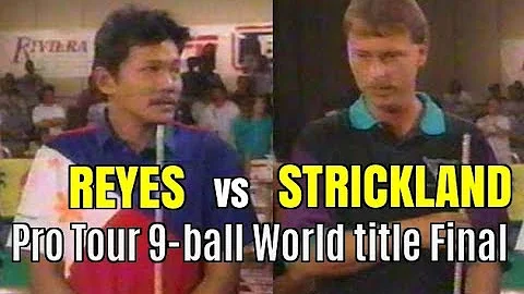 EFREN REYES age 39 vs STRICKLAND age 33 (powerful stroke)