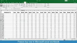 Restrict row scrolling in excel | How to stop top row from scrolling