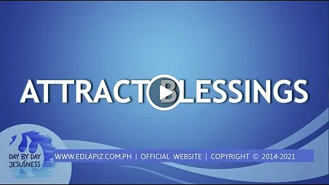 Ed Lapiz - ATTRACT BLESSINGS  / Latest Sermon Review New Video (Official Channel 2021)