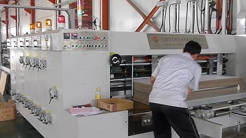 YLQ 10 years old High-Speed flexo Corrugate / Carton Box Print Machine with stacker