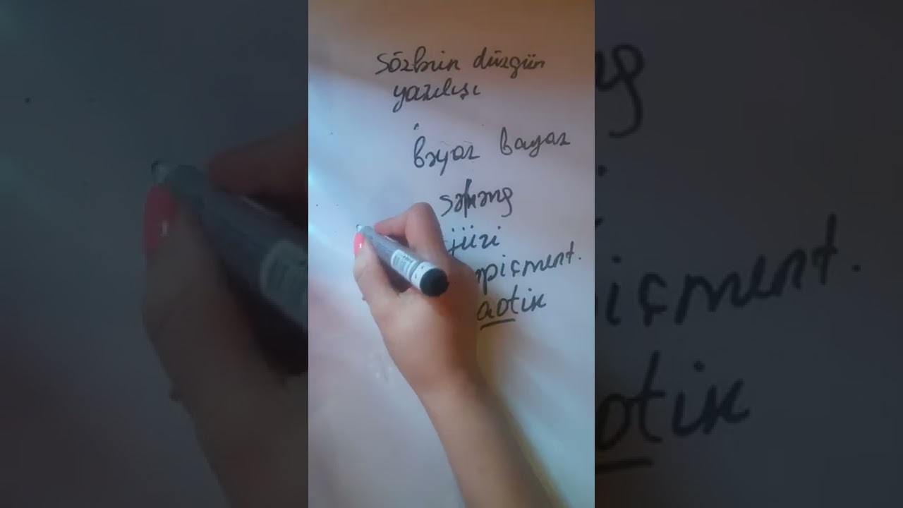 Çətinlik çəkdiyiniz bəzi sözlərindüzgün yazılışı