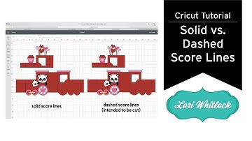Cricut Tutorial: Solid vs. Dashed Score Lines SVG Files