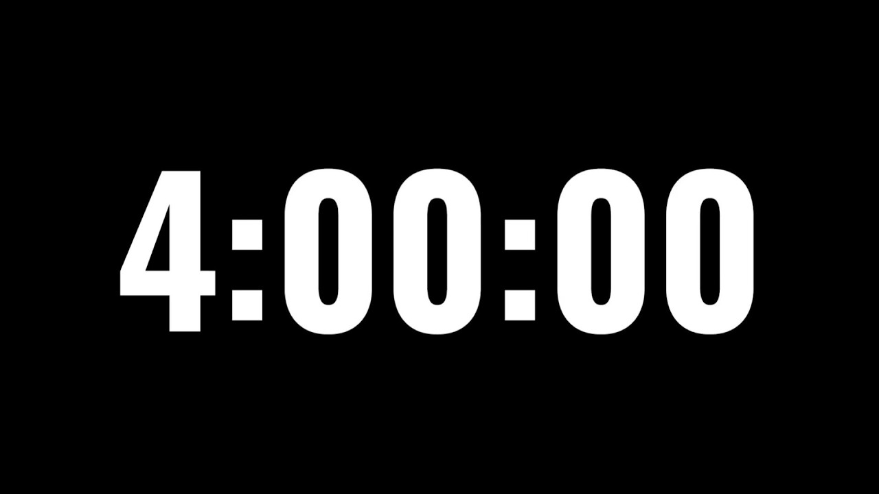 4 Hour Timer | Deep Study Session - YouTube
