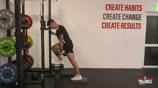 Dumbbell Step Up Contralateral w/Hand Support