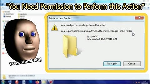 #TG "You Need Permission to Perform this Action" - Windows 7