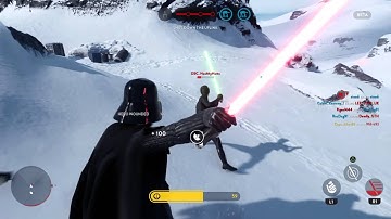 STARWARS Battlefront Beta Darth Vader Vs Luke Skywalker