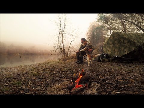 Видео: Рыбалка с Ночёвкой в Ноябре На Налима с Жориком. Поймал Усатого Дядю!