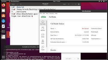 fast run Chia Blockchain Gui  in Ubuntu 20.10, 20.04, 19.04, 18.04 from source