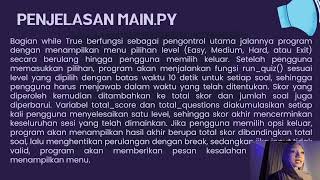 Tugas Prokom- Implementasi Program Kuis Bahasa Inggris Interaktif Berbasis Level menggunakan Python