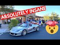 DRIVING 3 Exotic Cars To Scottsdale's INSANE Cars & Coffee! (Porsche Carrera GT Startup)