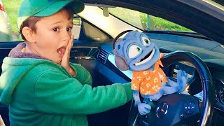 Crazy Frog Dj Driving Parents car to the playground. Crazy Frog Dj Driving Parents car to the playground.