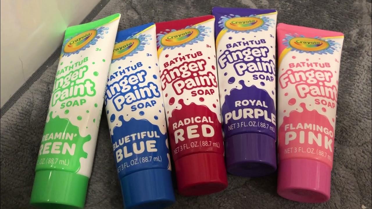 Crayola Bath Tub Finger Paint Soap YouTube