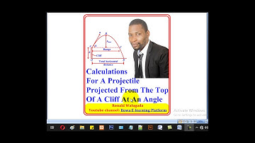 3-Calculations For A Projectile Projected From The Top Of A Cliff At An Angle (A-level Physics)