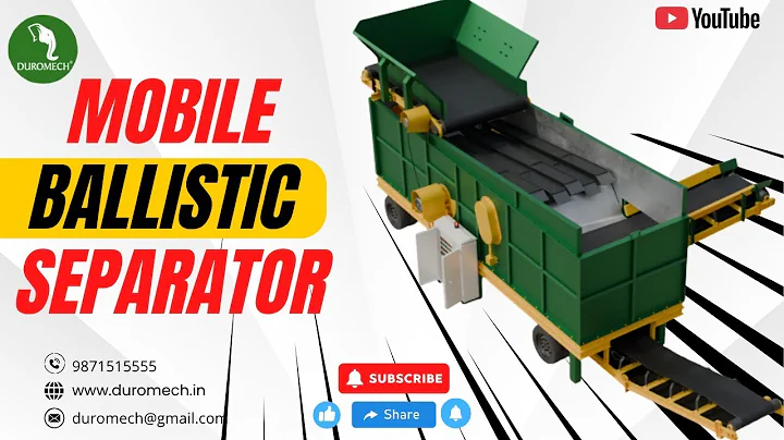 Mobile Ballistic Separator | 3 Product Separation | Waste Segregation #subscribe #ballisticseparator