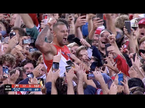 The incredible moment Lance Franklin kicks his 1000th goal | 2022 | AFL