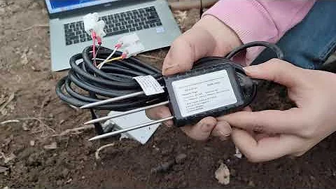 soil monitoring, soil sensor, soil tester,7 in 1 Soil Moisture Temperature EC Salinity NPK Sensor