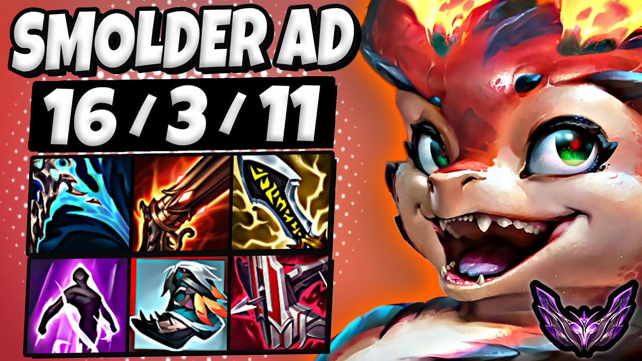 Smolder vs Ashe [ ADC ] Lol Korea Master Patch 25.22 ✅