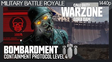 Warzone: Bombardment - Containment Protocol Level 4 - Gora Dam Zombies Solo (No commentary) 1440p