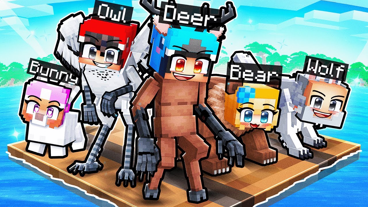 Surviving One 99 NIGHTS IN THE FOREST Raft - YouTube