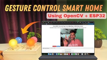 Home Automation Gesture Control Using OpenCV & MediaPipe – Face + Finger Tracking for ESP32