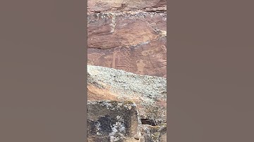 What is an anthropomorphic petroglyph? #ancientrelics #caveart #pictographs #hiking #prehistoricart