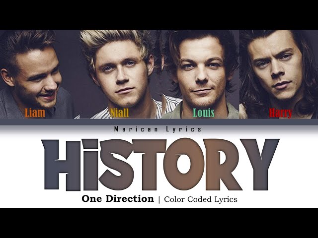 One Direction - History (Color Coded Lyrics) class=