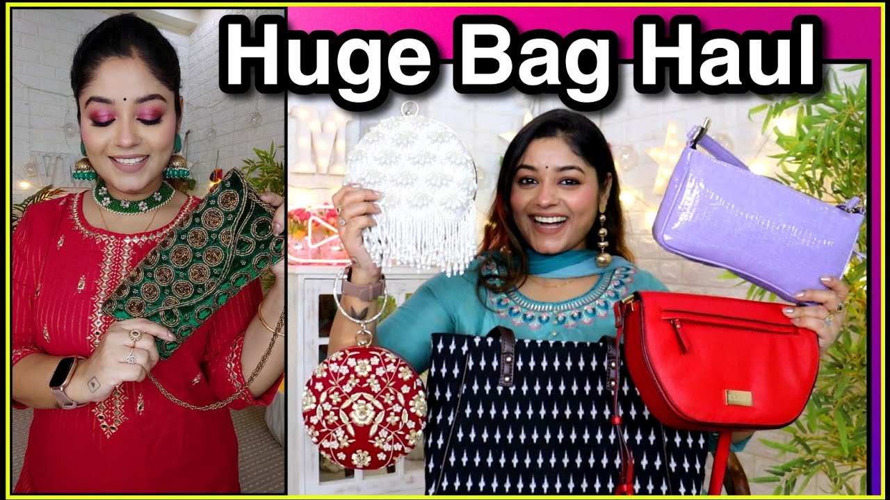 *Huge* Meesho Haul / Branded Bags, Clutch, Sling bag Festive Bag haul