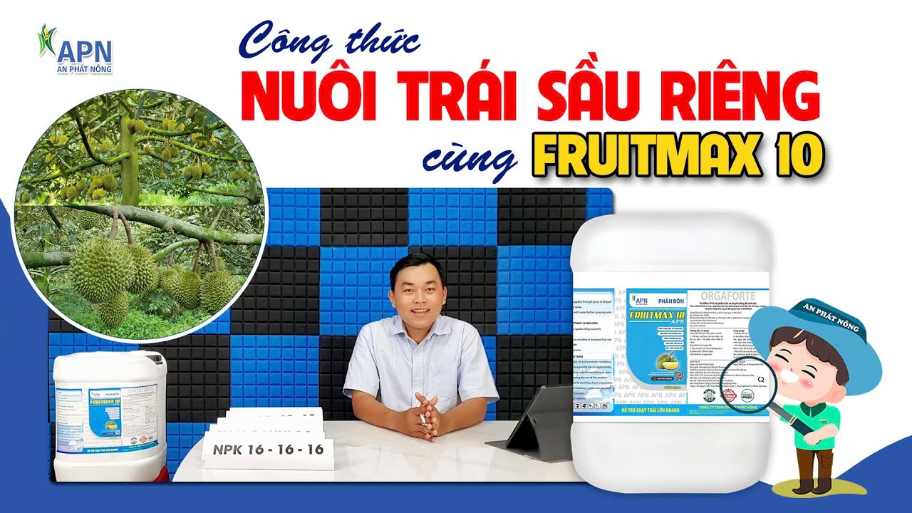 APN - CÔNG THỨC NUÔI TRÁI SẦU RIÊNG CÙNG FRUITMAX10 | TRÁI TRÒN ĐỀU KHÔNG ĐI ĐỌT