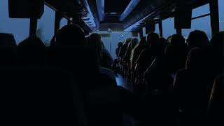 Relaxing Rainy Ride on Public Bus w/ People Talking Softly |  Relaxing Drive at Night | Rainy Drive screenshot 5