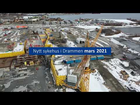 Nytt sykehus i Drammen 2021 vs 2022