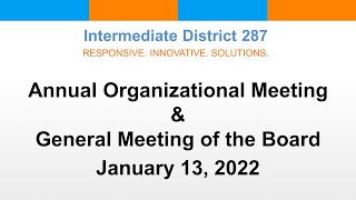 January 13, 2022  General Meeting of the Board