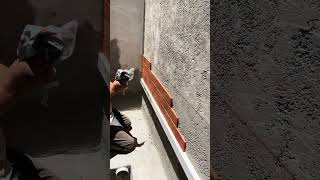 Aplicación de Fachaleta de Barro con Brickaffix en Casa Habitación