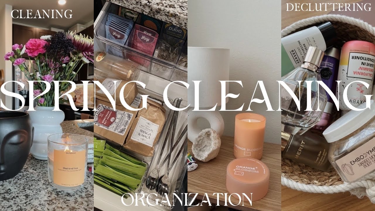 spring cleaning & organizing my entire apartment 🌷| closet cleanout ...