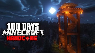I Survived 100 Days in the SCARIEST Watchtower Mod in Hardcore Minecraft