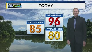One more dry day before Sunday rain