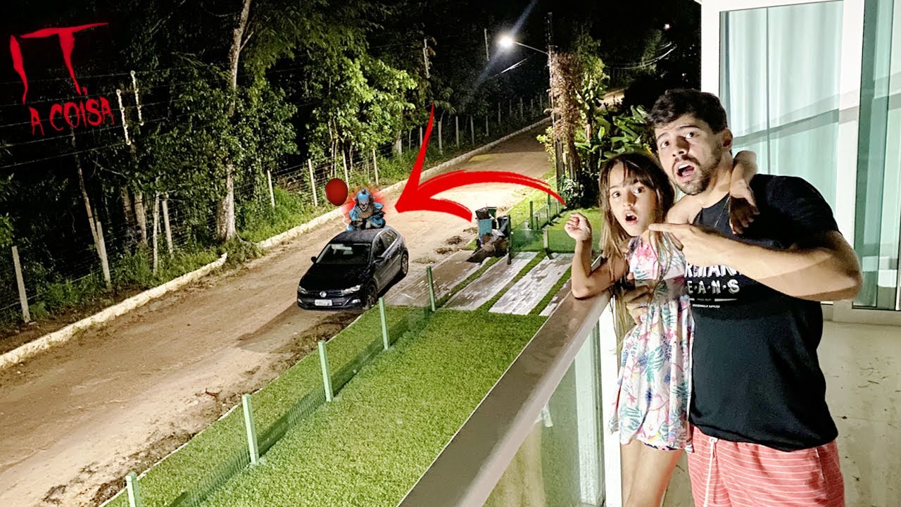 ENCONTREI O PALHAÇO IT A COISA INVADINDO A NOVA CASA DO CANAL DA BELINHA