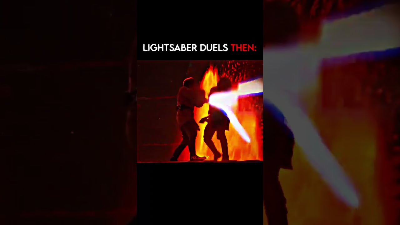  Lightsaber Duels NOW Vs THEN Starwars Shorts Lightsaberduel