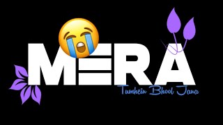 😭Mana Bada 💔Mushkil Hai Mera 😓tumhe Bhool 🤒Jana Black screen status by Ma__Creative