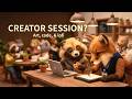 Creator Session? 🦊 Cozy cafe lofi for art & coding | rhodes chillhop, focus