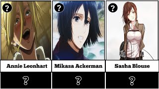 8 waifus in Attack on Titan, ranked