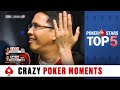 Crazy Poker Moments ♠️ Poker Top 5 ♠️ PokerStars Global