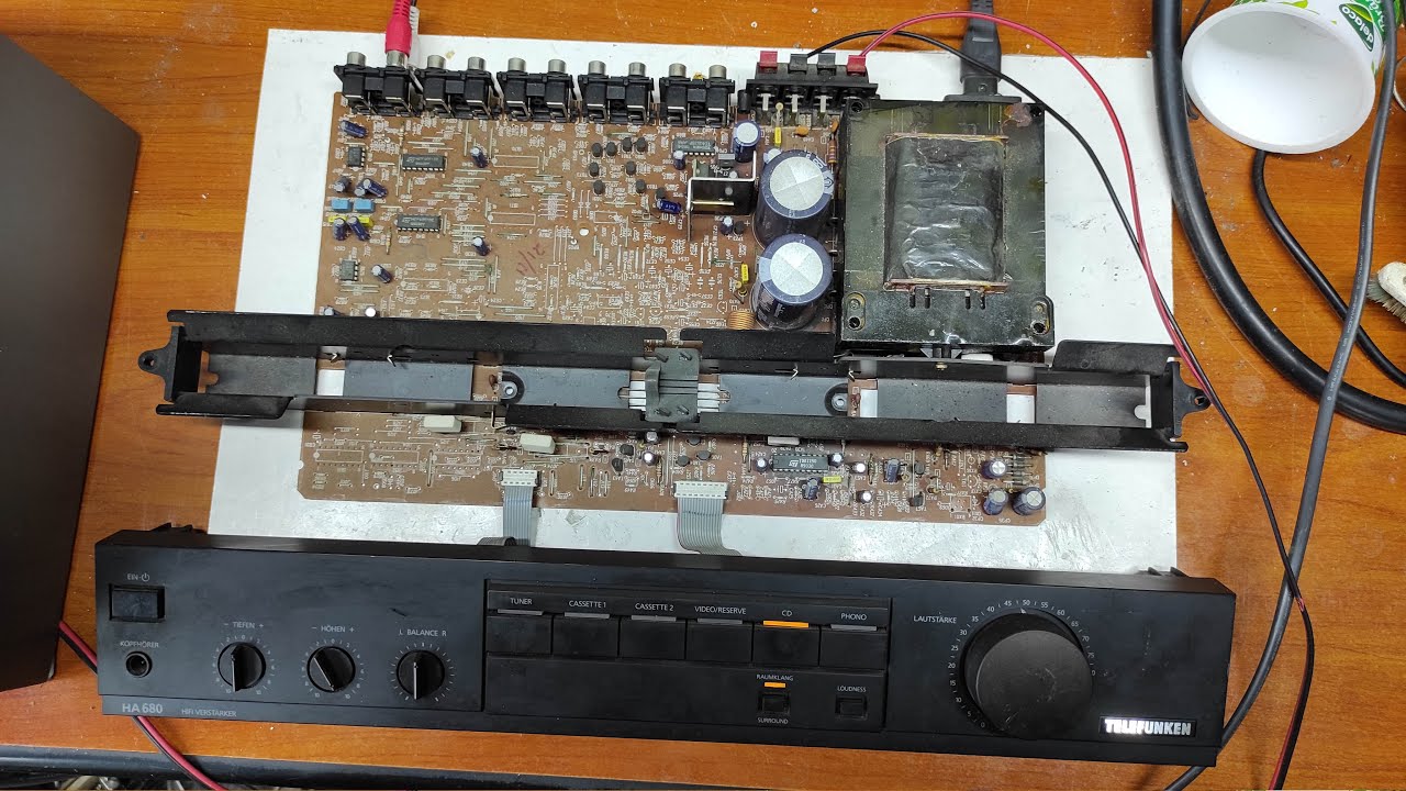 How to repair vintage amplifier Telefunken Ha680
