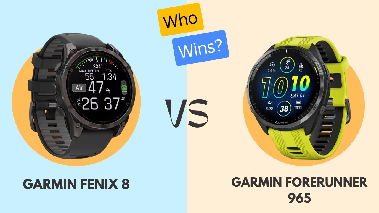 Garmin Fenix 8 vs Garmin Forerunner 965 | 5-minute Tech Clash 