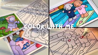 Color with me: Bobbiegoods printable