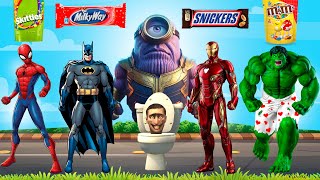 TEBAK GAMBAR WRONG SUPERHEROES | Spider Man Hulk BatMan IronMan Venom Thanos Cartoon Colors Dance