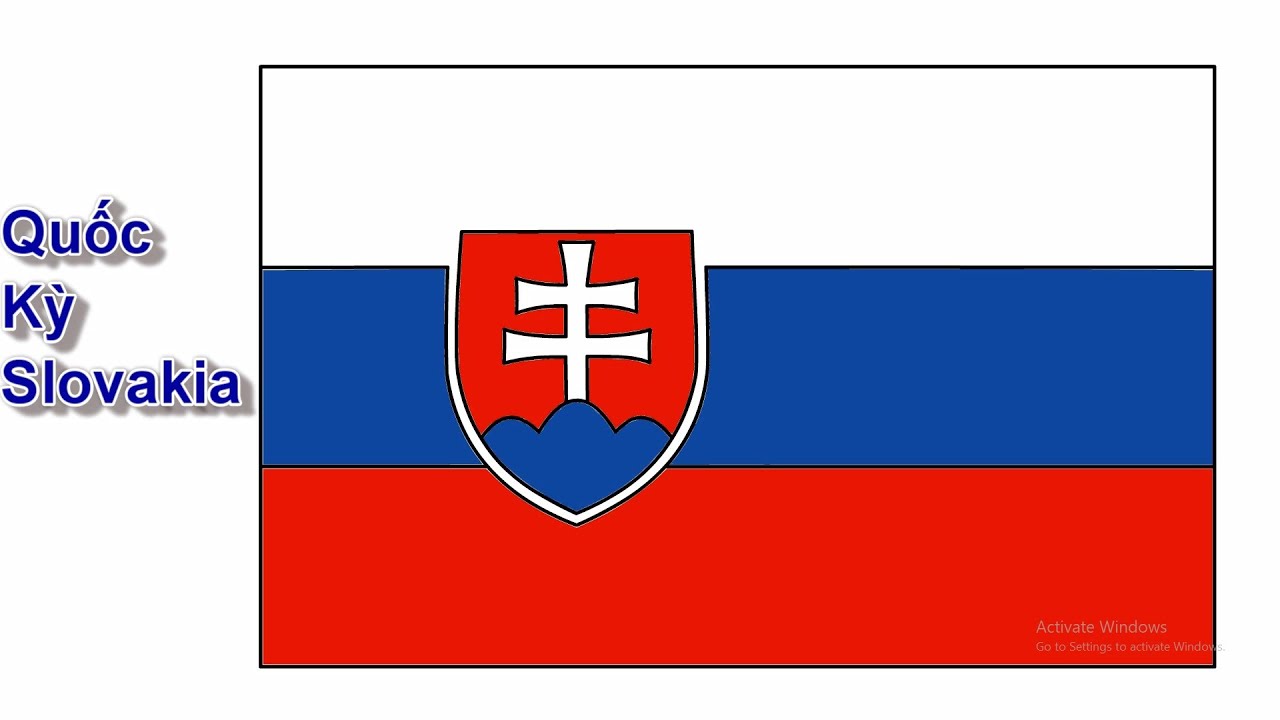 Vẽ Quốc Kỳ Slovakia - Vẽ Lá Cờ Các Quốc Gia Châu Âu - YouTube
