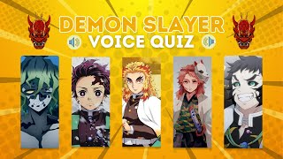 Guess Demon Slayer Anime Character by Their Voice | Kimetsu no Yaiba