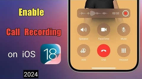 How to Enable Call Recording Option on iOS 18 | 2024 |