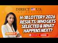 H 1B Lottery 2026 Results Who Gets Selected What Happens Next H1bvisa Usvisa Usa 